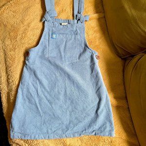 Lucy & Yak Organic Baby Blue Corduroy Mini Dress